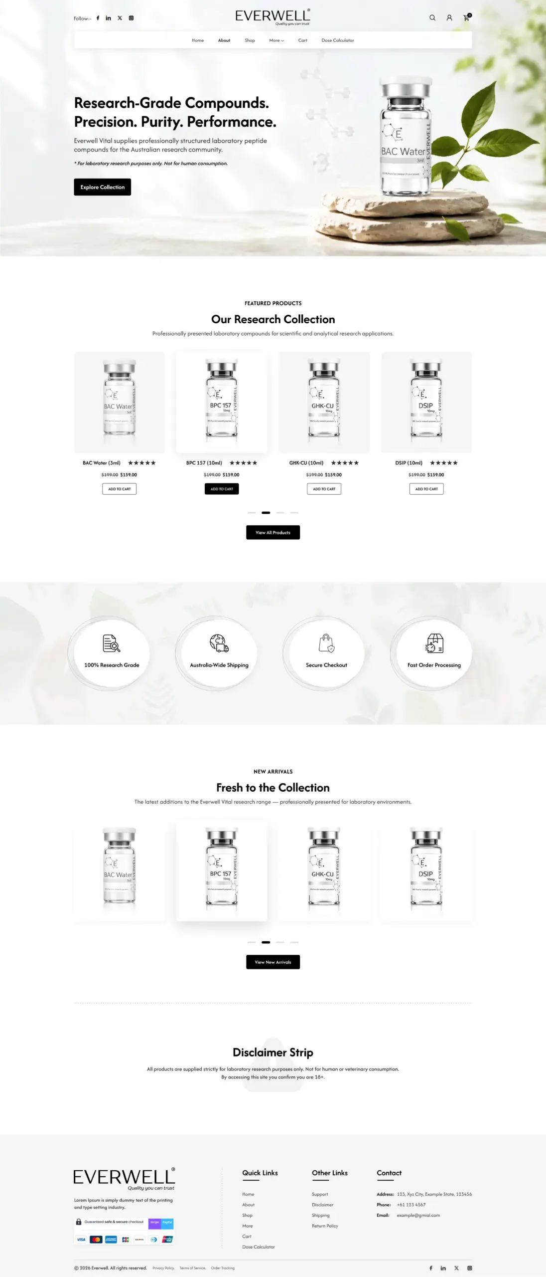 Everwell Home Page Design Everwell Home Page Design