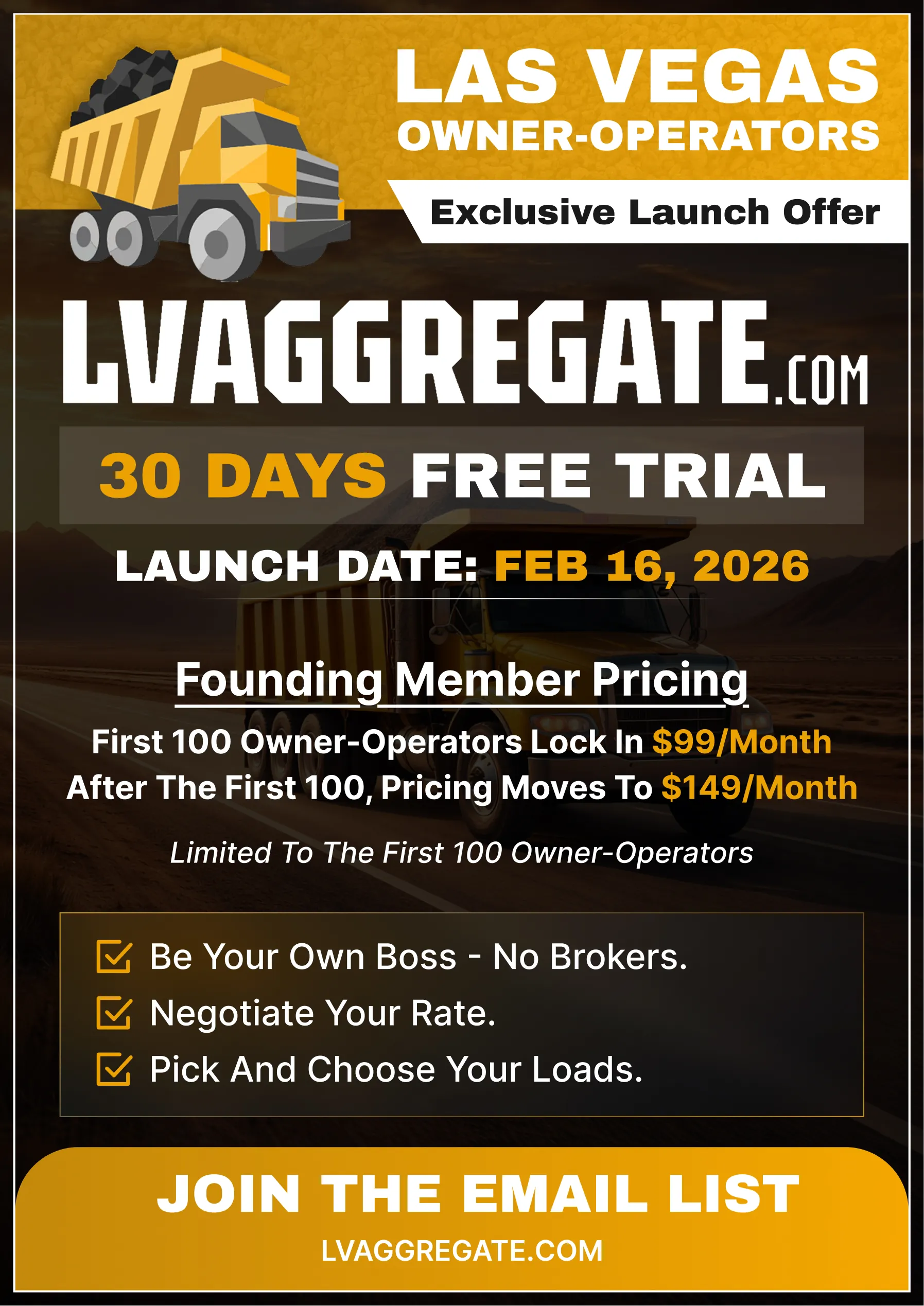 LV Aggregate Load Board Hauling Flyer – Ingenious Netsoft Portfolio LV Aggregate Load Board Las Vegas Contractors Simplify Your Hauling Flyer Design – Ingenious Netsoft Portfolio
