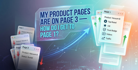 My Product Pages Are on 1