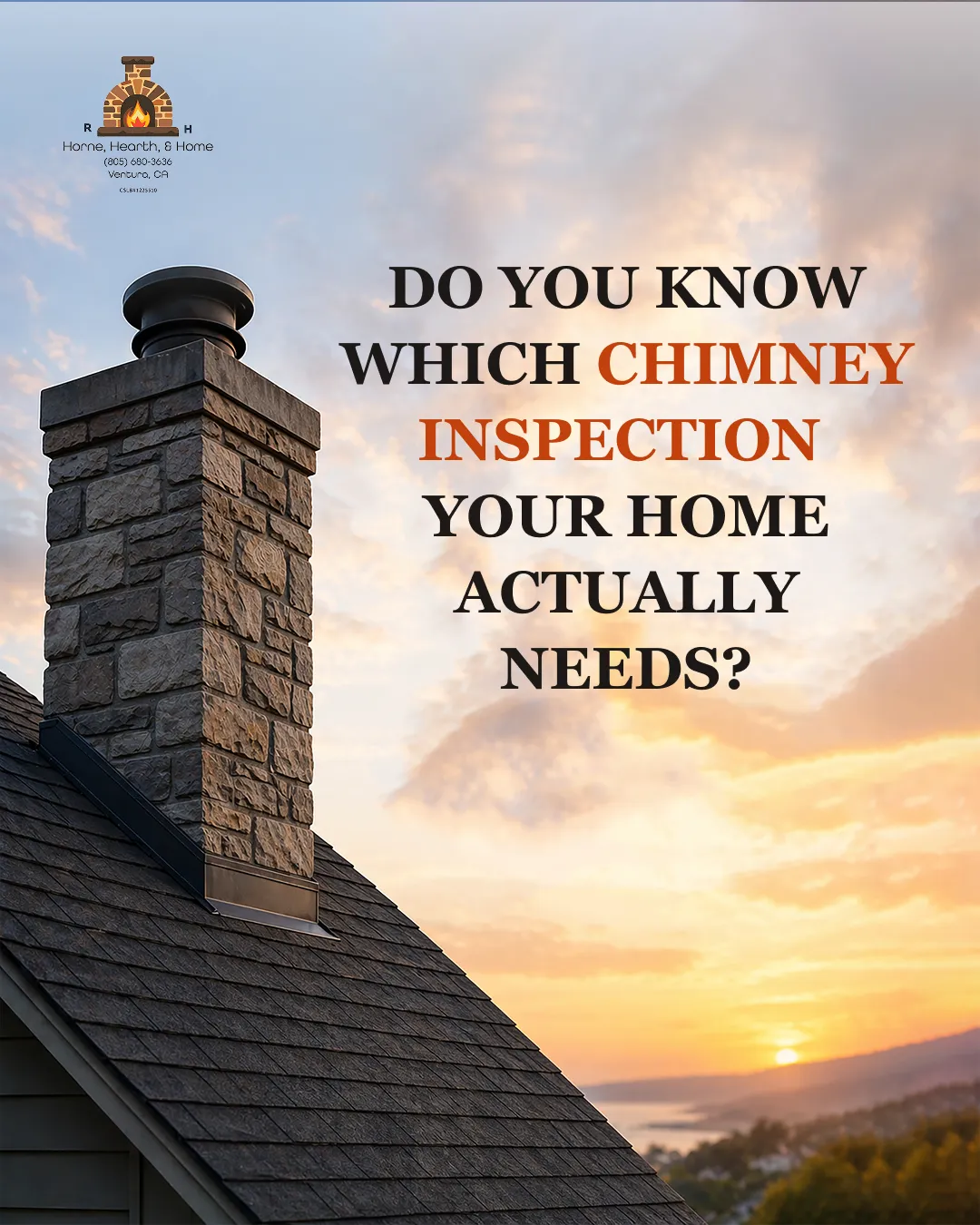 Horne Hearth Home Chimney Inspection Social Media Post – Ingenious Netsoft Portfolio Horne Hearth and Home Chimney Inspection Social Media Post Design – Do You Know Which Chimney Inspection Your Home Needs – Ingenious Netsoft Portfolio