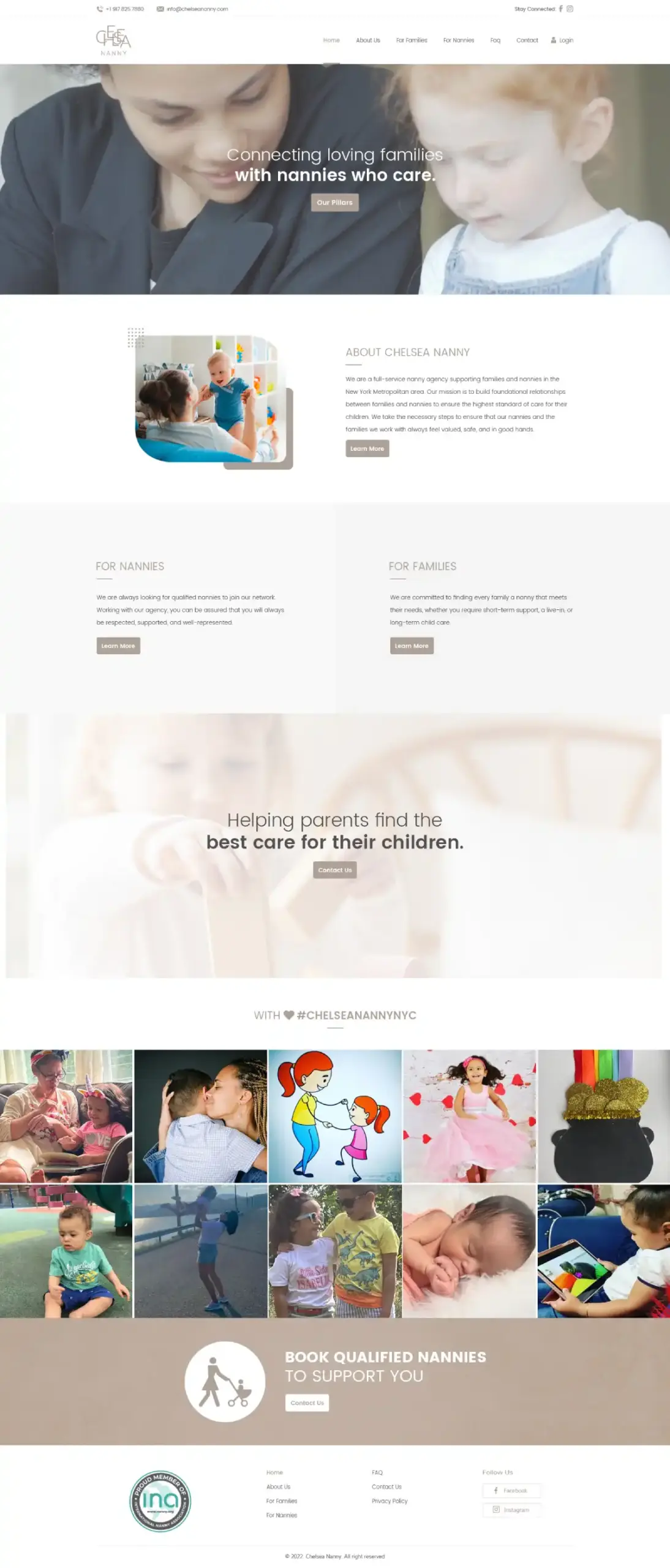 Chelsea Nanny Agency Website – Ingenious Netsoft Portfolio Chelsea Nanny New York Nanny Agency Website Design – Connecting Families with Caring Nannies – Ingenious Netsoft Portfolio