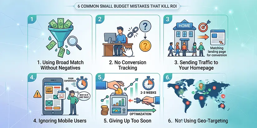 6 Common Small Budget Mistakes That Kill ROI